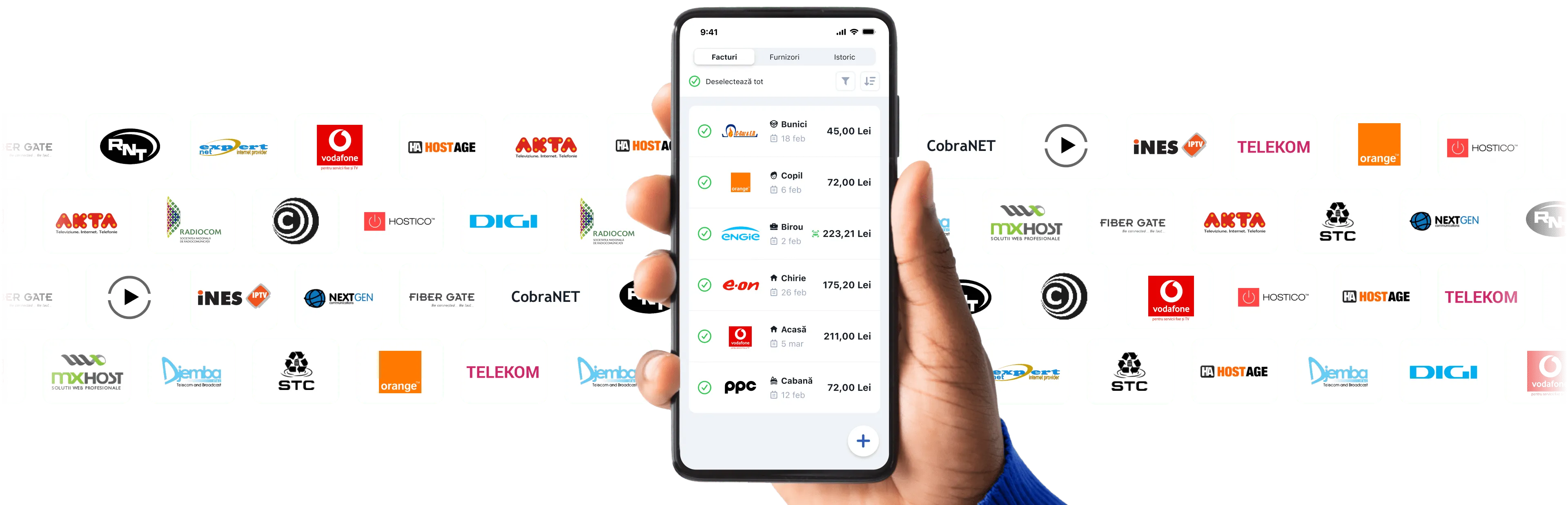 In Pago verfügbare rumänische Anbieter für TV, Internet und Telefon